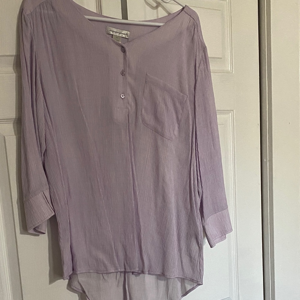 Christopher & Banks Light Purple Blouse